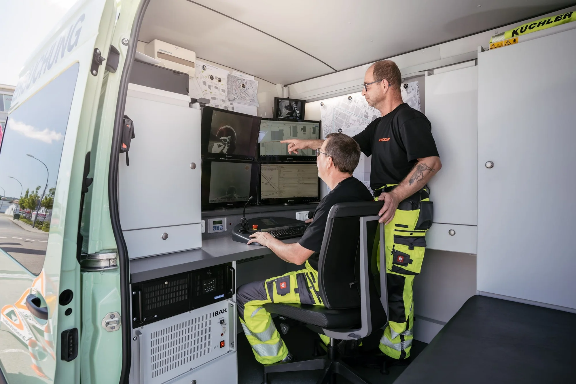 Ablauf einer Kanalreinigung in Langdorf